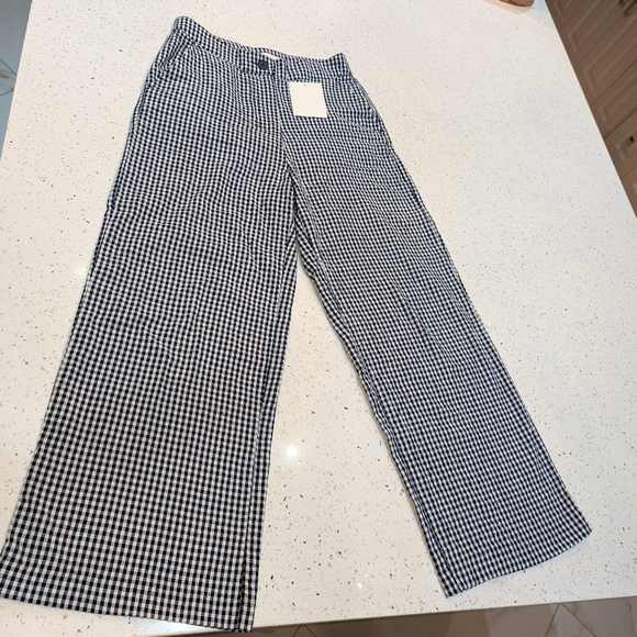 BNWT OAK + FORT Estate Blue Gingham Two Piece Set 100% Cotton - Picture 7 of 11